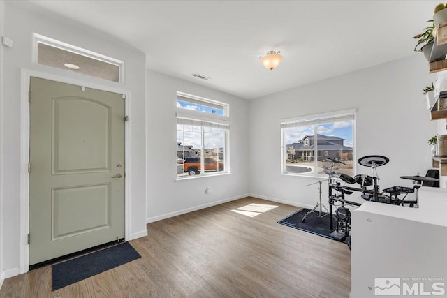 2212 Windrow Dr, Fernley, NV 89408 - entrance foyer featuring wood finished floors, plenty of natural light, and baseboards