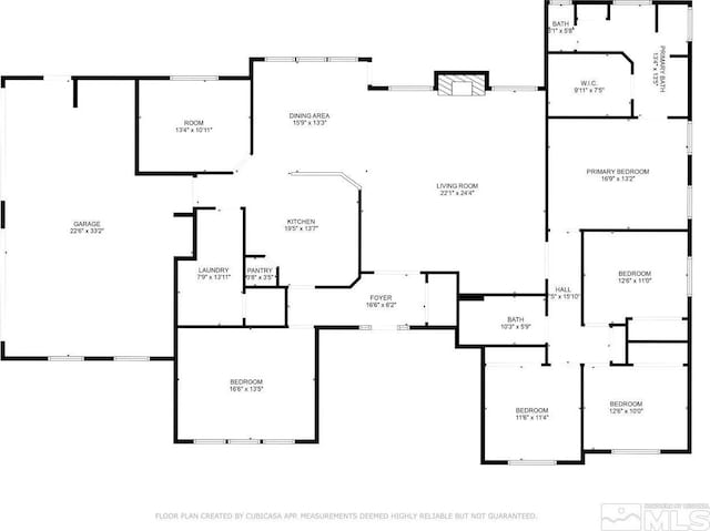 1580 Golden Park Way, Fallon, NV 89406 - floor plan / room layout