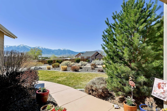 1367 Porter Dr, Minden, NV 89423 - view of yard featuring a mountain view