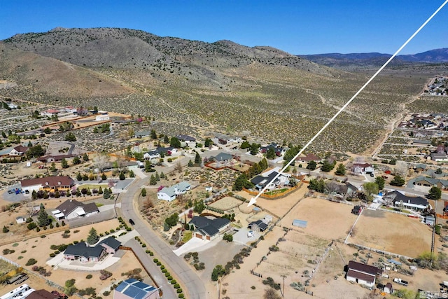 1367 Porter Dr, Minden, NV 89423 - aerial view of property's location featuring a mountain backdrop