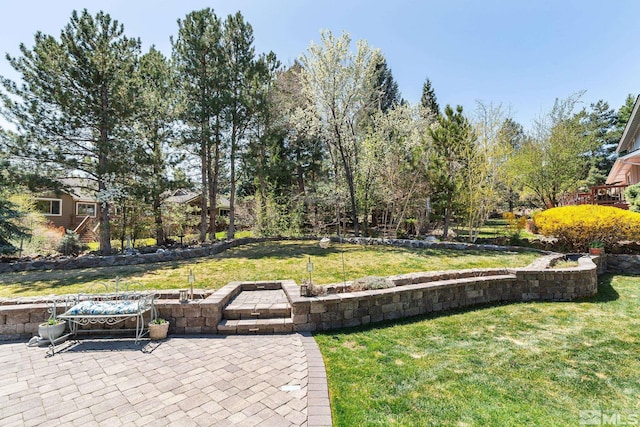 4300 Wild Eagle Ter, Reno, NV 89511 - view of grassy yard with a patio area