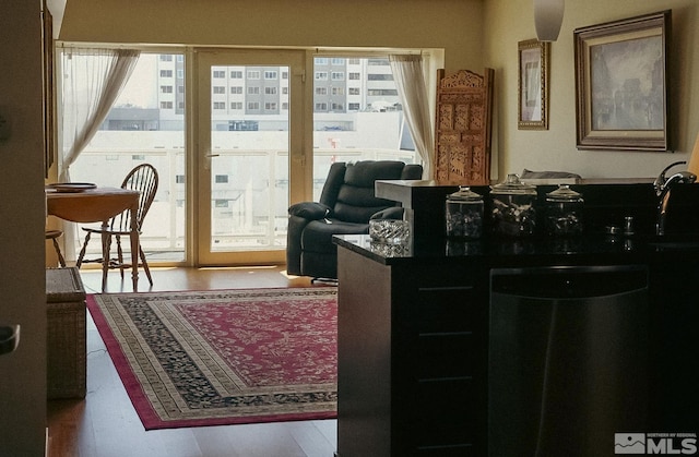 255 N Sierra St Unit 708, Reno, NV 89501 - living area with plenty of natural light and wood finished floors
