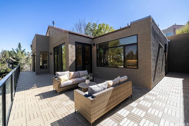 2531 Edgerock Rd, Reno, NV 89519 - view of patio / terrace featuring an outdoor hangout area and french doors