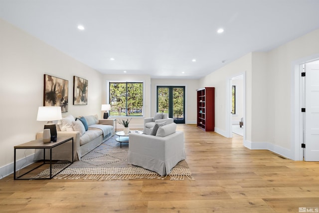2531 Edgerock Rd, Reno, NV 89519 - living room with light wood finished floors, recessed lighting, and baseboards