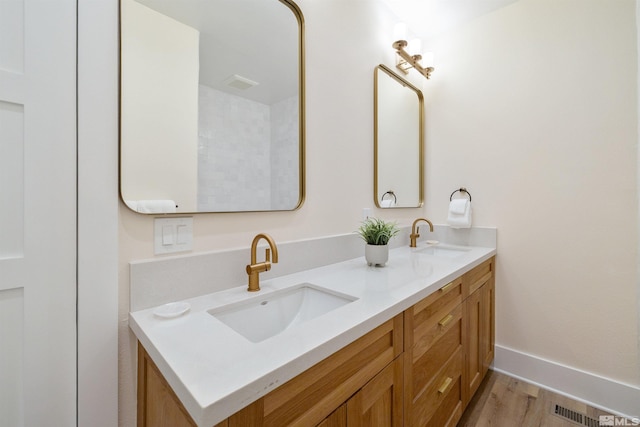 2531 Edgerock Rd, Reno, NV 89519 - bathroom with wood finished floors and double vanity