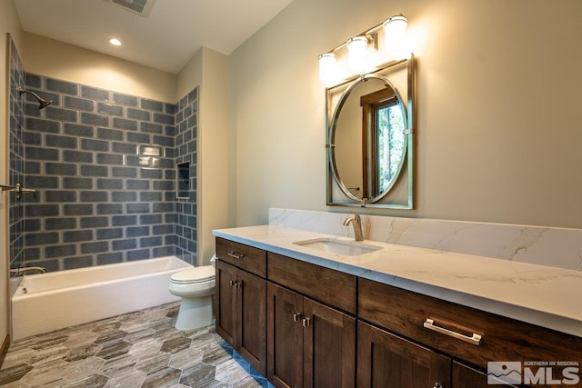 534 Headwaters Way, Carson City, NV 89705 - bathroom featuring toilet, vanity, and washtub / shower combination