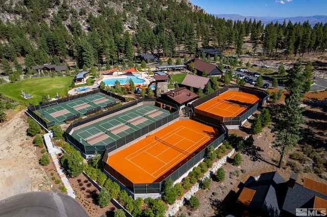 534 Headwaters Way, Carson City, NV 89705 - drone / aerial view of a forest and a pool