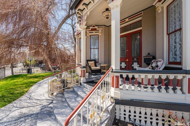 102 N Curry St, Carson City, NV 89703 - porch with french doors