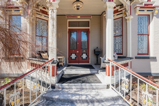 102 N Curry St, Carson City, NV 89703 - property entrance with french doors and a porch