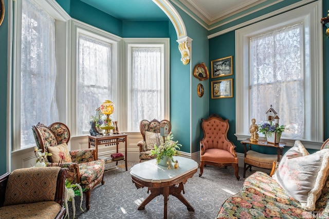 102 N Curry St, Carson City, NV 89703 - sitting room featuring ornamental molding and baseboards