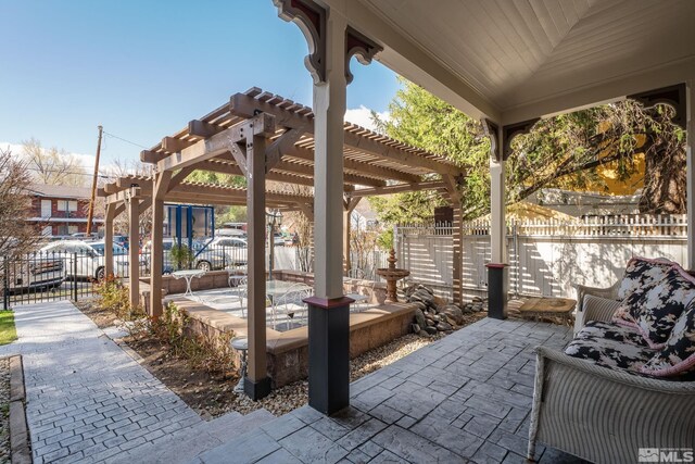 102 N Curry St, Carson City, NV 89703 - view of patio / terrace featuring a pergola