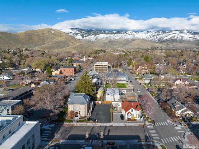 102 N Curry St, Carson City, NV 89703 - aerial view of property's location with nearby suburban area and a mountainous background
