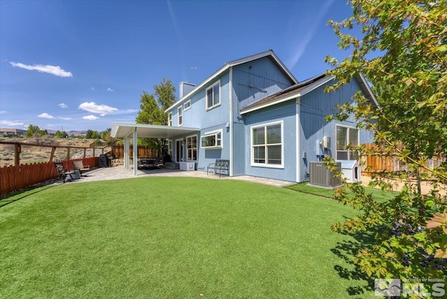 4776 Scenic Hill Cir, Reno, NV 89523 - rear view of house with a patio and central air condition unit