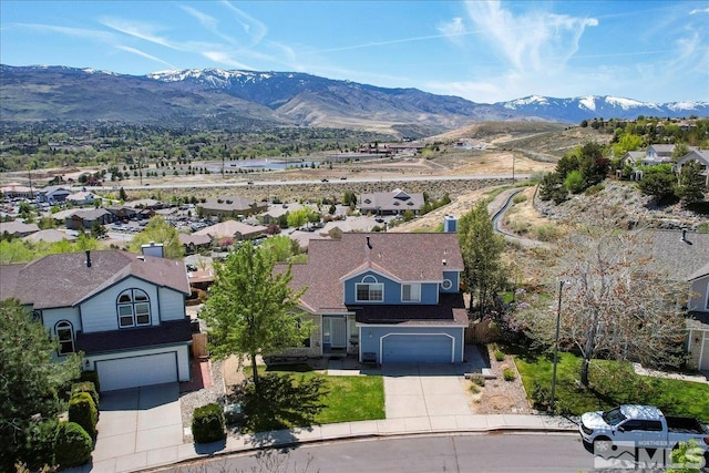 4776 Scenic Hill Cir, Reno, NV 89523 - aerial perspective of suburban area featuring a mountain backdrop