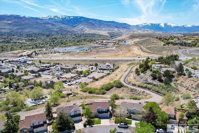 4776 Scenic Hill Cir, Reno, NV 89523 - aerial view of residential area featuring a mountainous background
