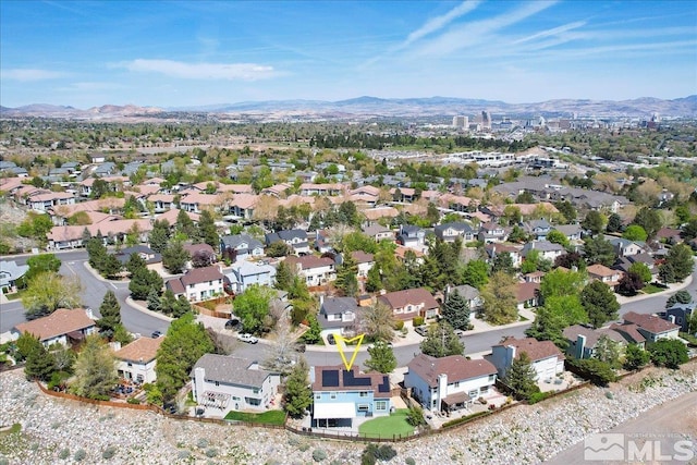 4776 Scenic Hill Cir, Reno, NV 89523 - aerial view of residential area with a mountain backdrop