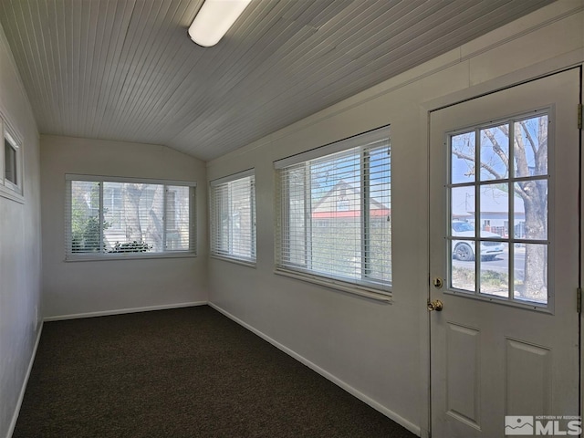311 S Main St, Yerington, NV 89447 - unfurnished sunroom featuring vaulted ceiling