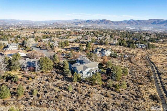 14245 Prairie Flower Ct, Reno, NV 89511 - aerial view of property's location with a mountainous background