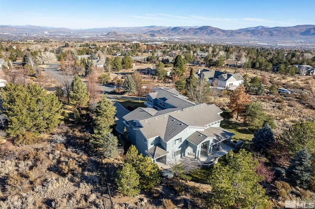 14245 Prairie Flower Ct, Reno, NV 89511 - aerial view of property and surrounding area with mountains