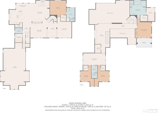14245 Prairie Flower Ct, Reno, NV 89511 - home floor plan