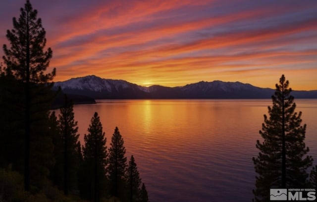 1308 Cave Rock Dr Unit C, Glenbrook, NV 89413 - water view with mountains