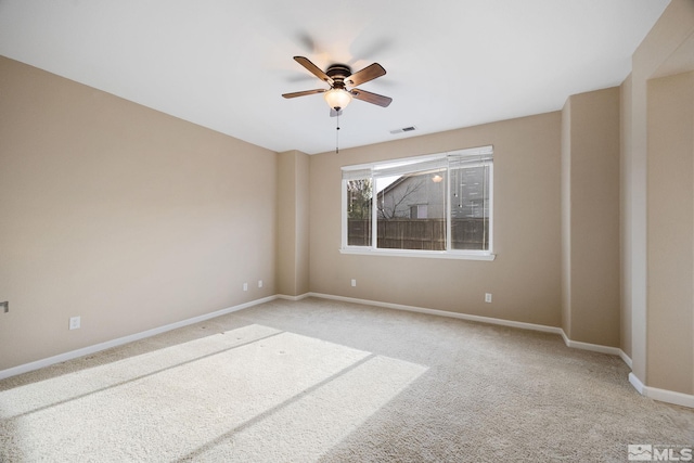 7150 Provence Cir, Reno, NV 89523 - unfurnished room with light colored carpet, ceiling fan, and baseboards