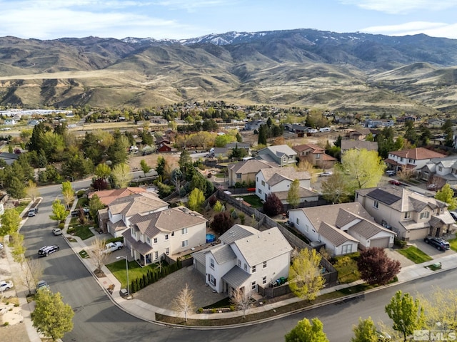 7150 Provence Cir, Reno, NV 89523 - aerial perspective of suburban area featuring a mountain backdrop