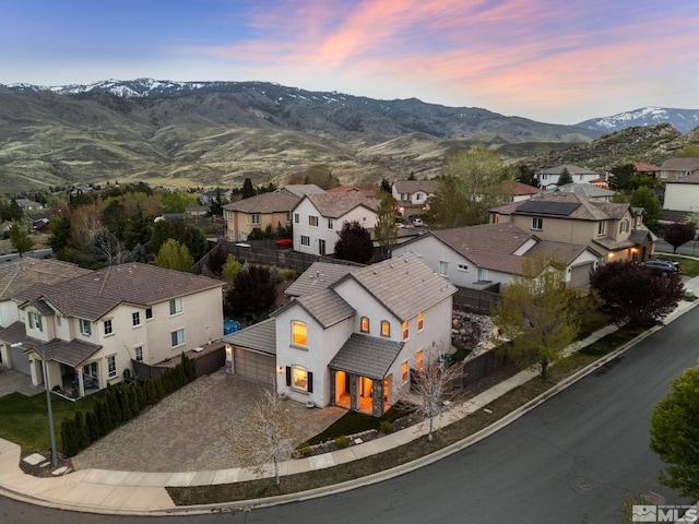7150 Provence Cir, Reno, NV 89523 - aerial perspective of suburban area with a mountainous background