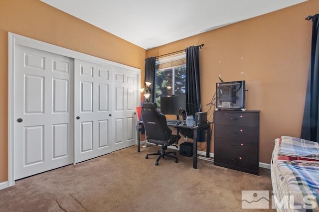 4531 Pyramid Peak Cir, Sparks, NV 89436 - office area featuring carpet floors and baseboards