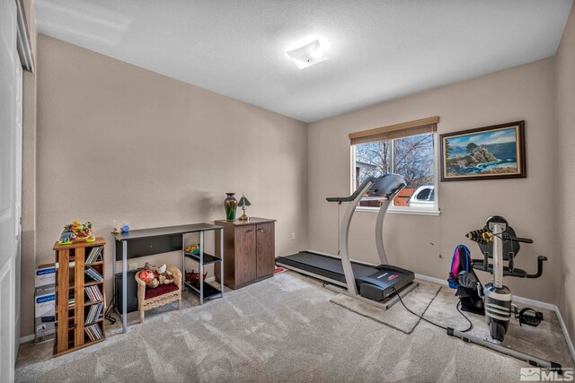 5620 Tassel Dr, Sun Valley, NV 89433 - exercise room with carpet and baseboards