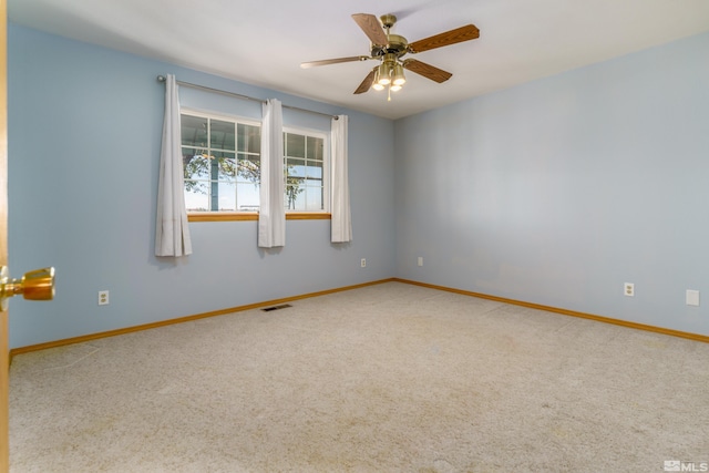 5925 Arvilla Ln, Fallon, NV 89406 - carpeted spare room featuring a ceiling fan and baseboards
