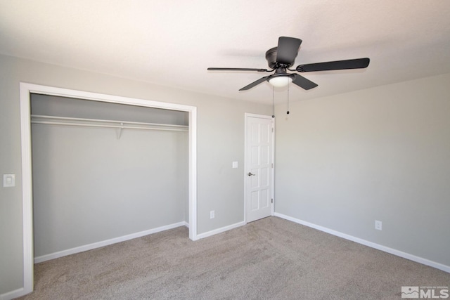 916 Tillman Ln, Gardnerville, NV 89460 - unfurnished bedroom with a closet, carpet floors, baseboards, and ceiling fan