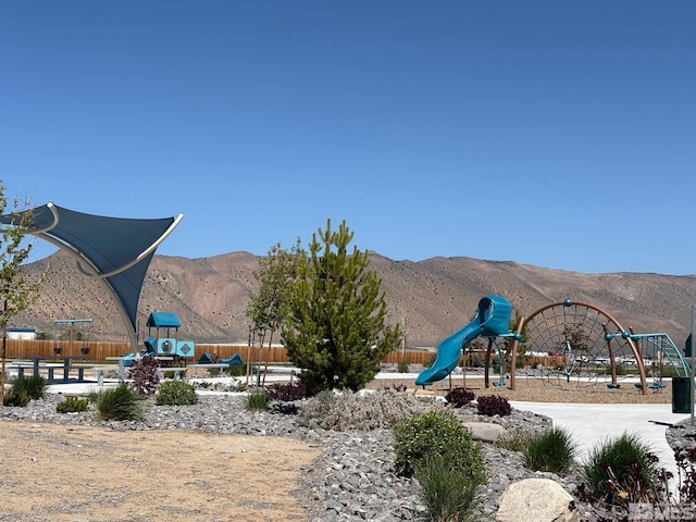 view of mountain background