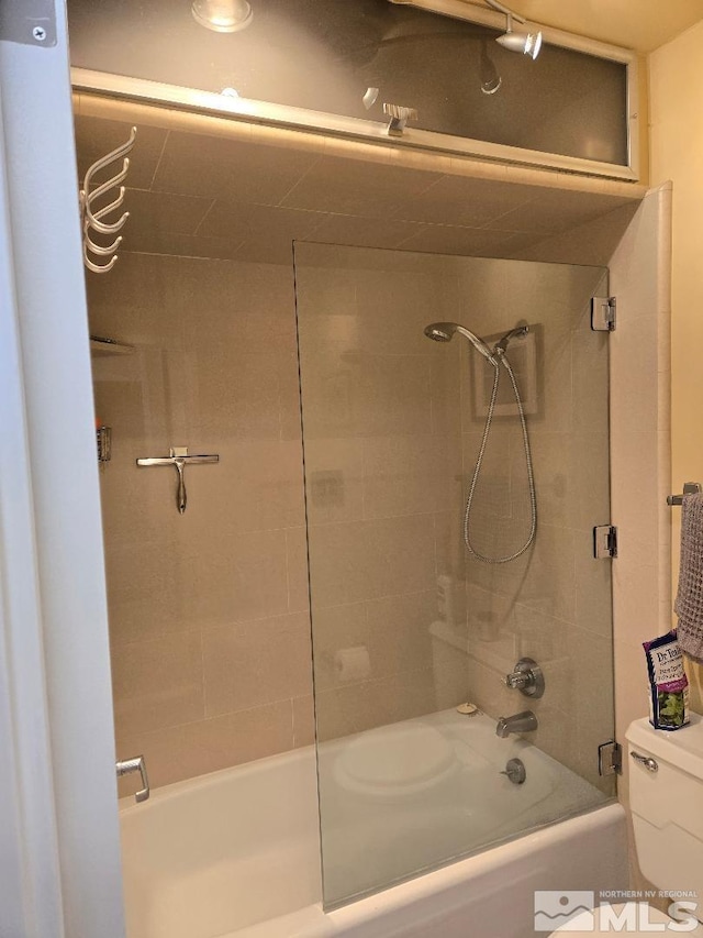 full bath with toilet and  shower combination