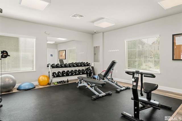 1987 Wind Ranch Rd Unit C, Reno, NV 89521 - exercise room featuring electric panel and baseboards