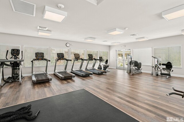 1987 Wind Ranch Rd Unit C, Reno, NV 89521 - gym with wood finished floors and baseboards