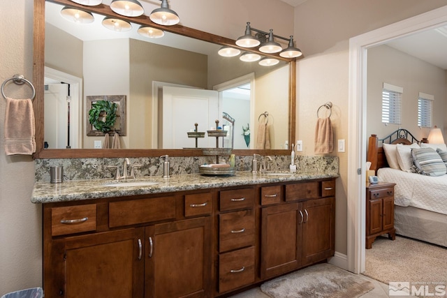 1058 Aspen Brook Ln, Gardnerville, NV 89460 - bathroom with connected bathroom and double vanity