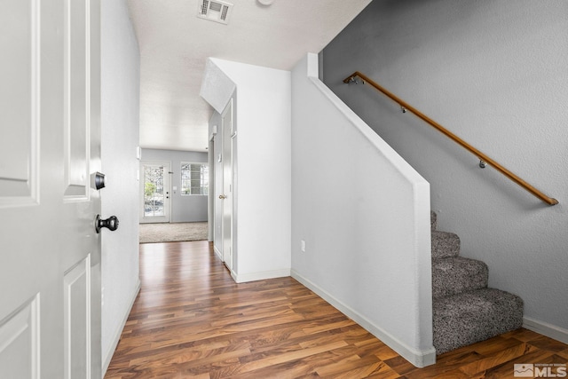 5645 Vista Luna Dr Apt 101, Sparks, NV 89436 - stairway featuring wood finished floors and baseboards