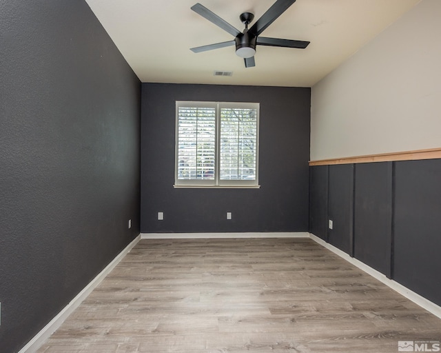 326 Torrey Pines Dr, Dayton, NV 89403 - empty room with ceiling fan, wood finished floors, and baseboards