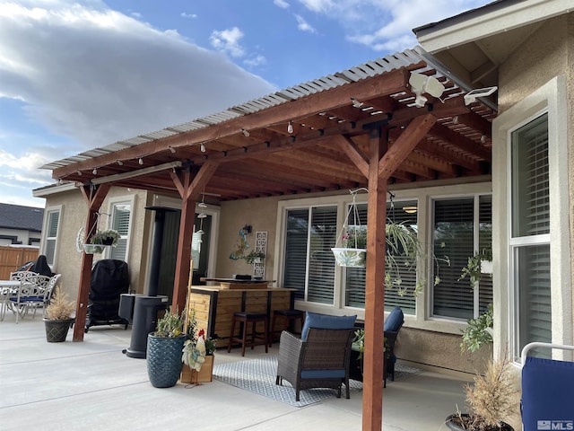 684 Rose Ln, Fernley, NV 89408 - view of patio / terrace featuring a pergola