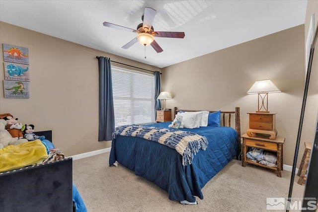 4889 Bougainvillea Cir, Sparks, NV 89436 - bedroom featuring carpet flooring, baseboards, and ceiling fan