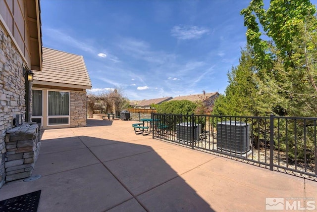 4889 Bougainvillea Cir, Sparks, NV 89436 - view of patio with central air condition unit