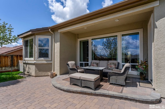 2370 Hickory Hl, Reno, NV 89523 - view of patio with fence and an outdoor hangout area