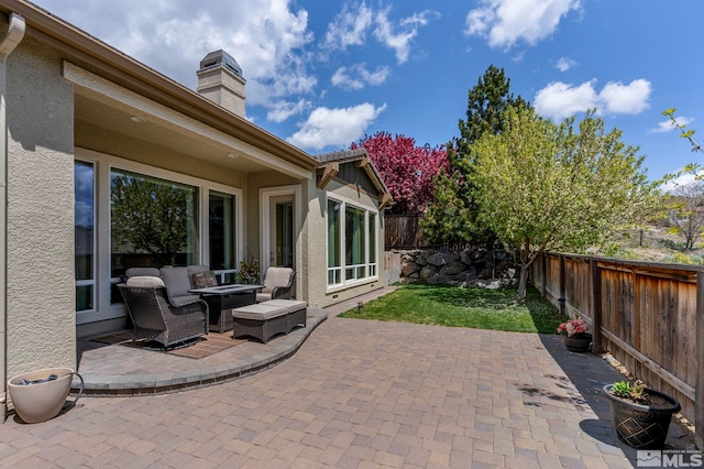 2370 Hickory Hl, Reno, NV 89523 - view of patio featuring a fenced backyard