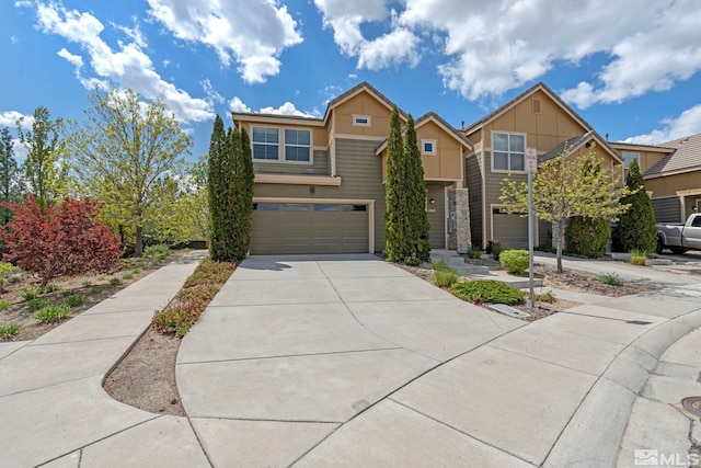 4845 Bougainvillea Cir, Sparks, NV 89436 - view of front of home with a garage and driveway