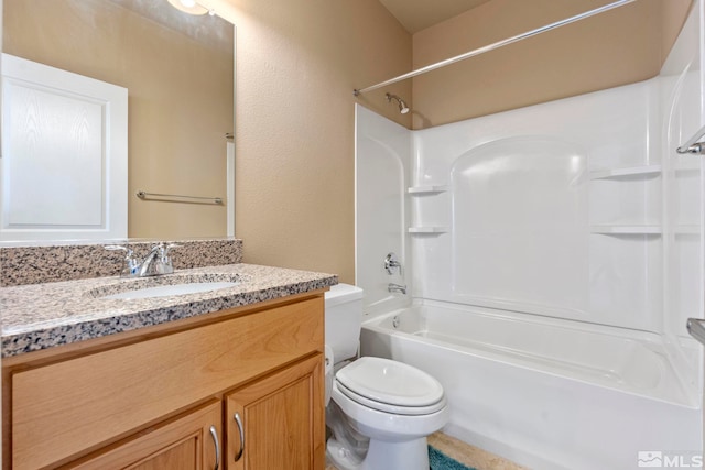 4845 Bougainvillea Cir, Sparks, NV 89436 - bathroom with toilet, bathtub / shower combination, and vanity