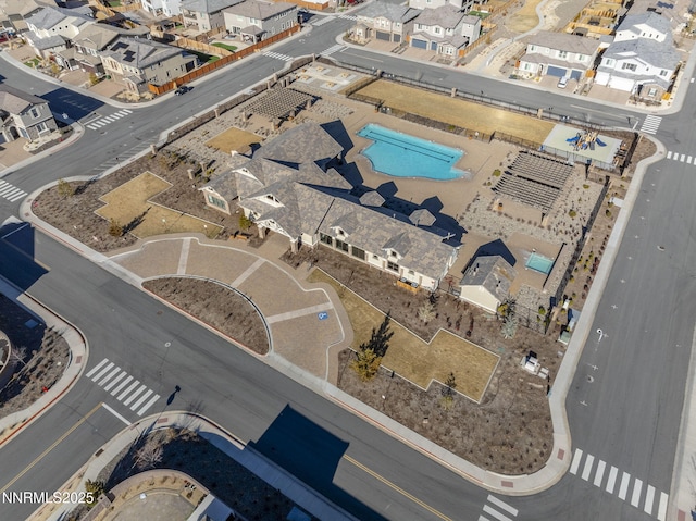 9713 Silverspar St, Reno, NV 89521 - aerial overview of property's location with nearby suburban area and a pool