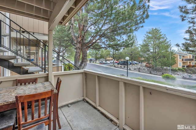 3865 E Leonesio Dr Unit F1, Reno, NV 89512 - balcony with stairway
