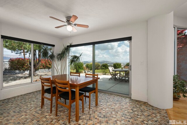 2040 Scharr Cir, Reno, NV 89509 - dining room with healthy amount of natural light and ceiling fan