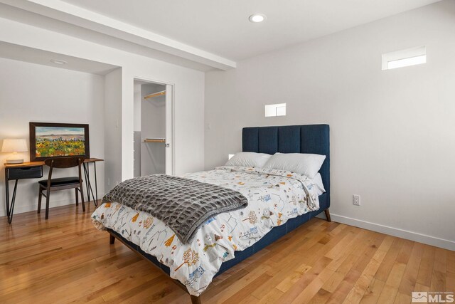 2040 Scharr Cir, Reno, NV 89509 - bedroom with hardwood / wood-style floors, recessed lighting, and baseboards